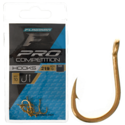 Haczyki Flagman z oczkiem Pro Competition 219 nr. 8 Złote 10szt
