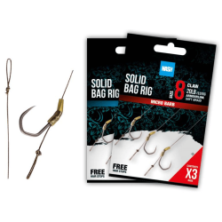 Przypon karpiowy Nash Solid Bag Rig 6 bezzadziorowy 3szt