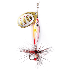 Lucky John Trian Blade Round Spinner 6g - 002