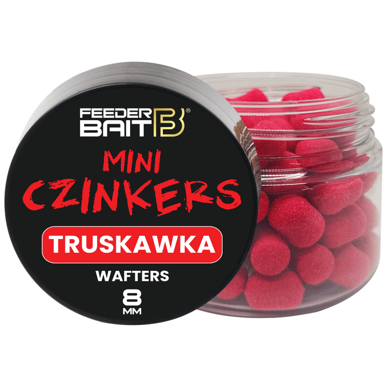 Köder Feeder Bait Mini Czinkers 8mm - Erdbeere