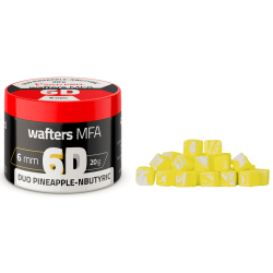 Návnada MatchPro 6D Wafters MFA 6x6mm Duo Ananas/N-Butyric