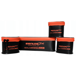 Genlog Feeder EVA Solid Base Carbon C-37x25x12 5er Set