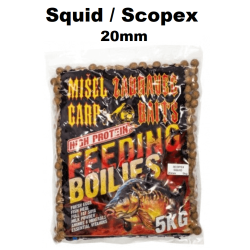 Kulki zanętowe Zadravec MZCB Feeding 5kg - Kałamarnica / Scopex 20mm