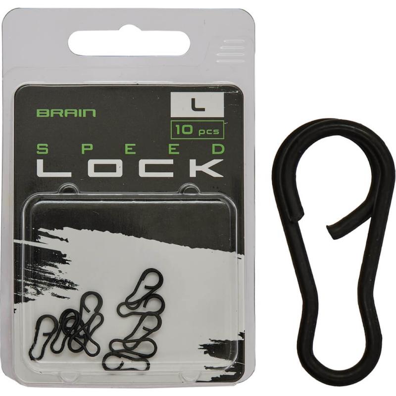 Agrafka karpiowa Brain Speed Lock L 10szt
