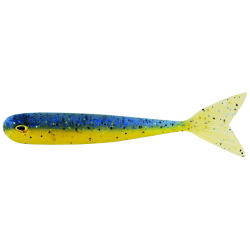 Westin MegaTeez V-Tail Perch Soft Plastic 5cm - Blue N'Yellow 1pc
