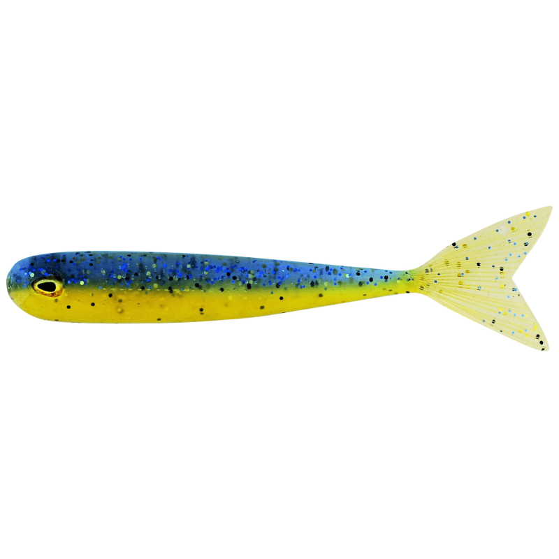 Westin MegaTeez V-Tail Perch Soft Plastic 5cm - Blue N'Yellow 1pc