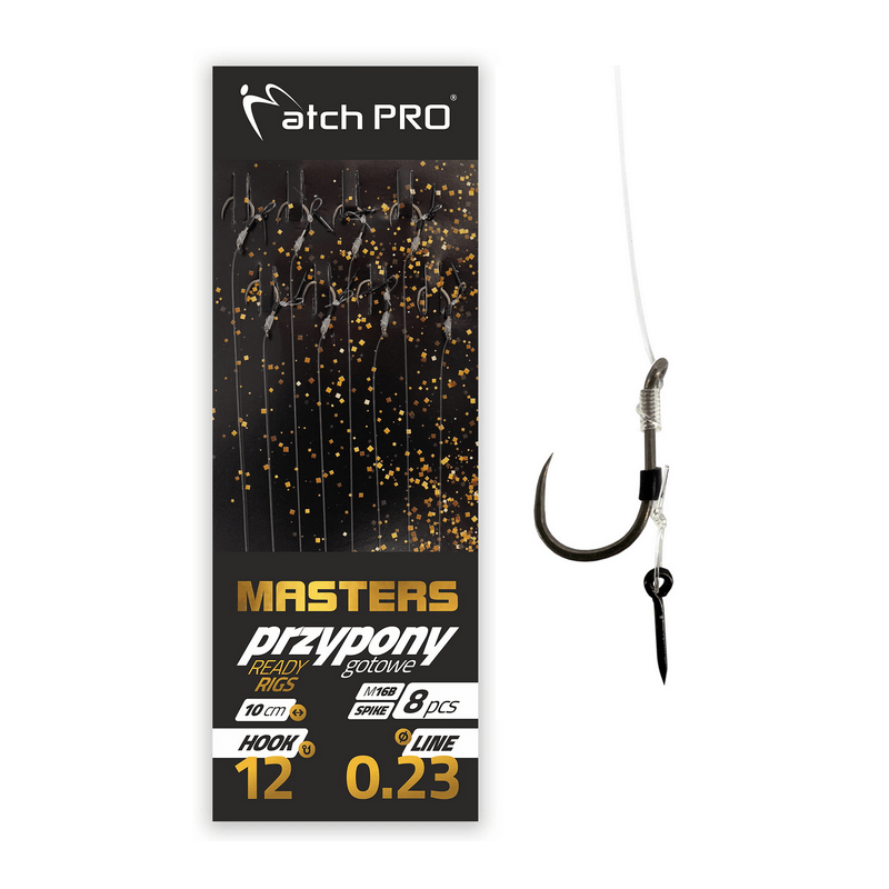 Návazce na Method MatchPro Masters s jehlou M16B č.12 10cm - Bez protihrotu