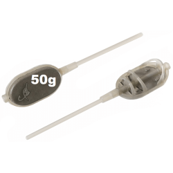 Krmítka methodové košíky Brain Long Cast Flat Boil M 50g 3ks