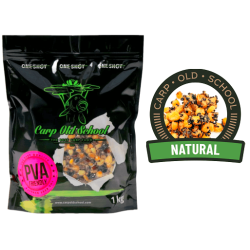Karpfenfutter-Körner Old School Rainbow Mix für PVA - Natürlich 1kg