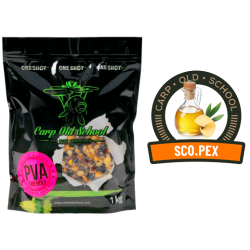 Carp Groundbait Old School Rainbow Mix for PVA - Scopex 1kg