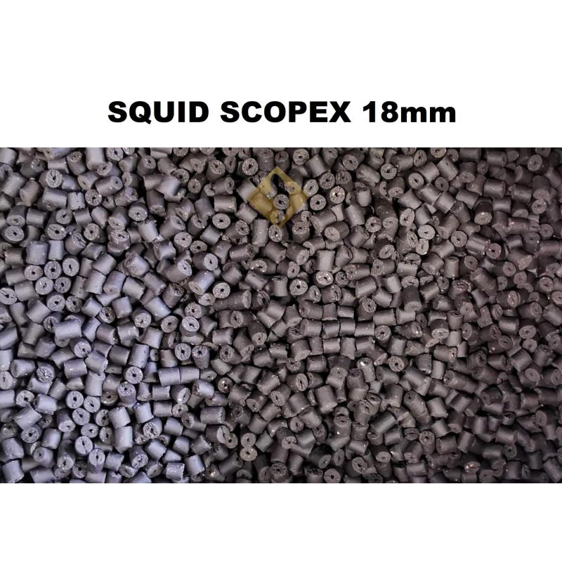 Peleta krmná Harison 18mm Squid-Scopex 9kg pytel