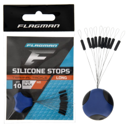 Schlagschnurstopper Flagman Silicon Long Stops L 10 Stück