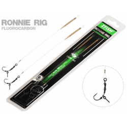 Karpfenrig Zfish Fluorocarbon Ronnie Rig 2Stk - 4