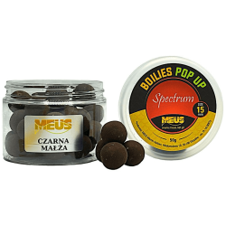 Meus Pop Up Spectrum 15mm Plavací kuličky - Černá mušle