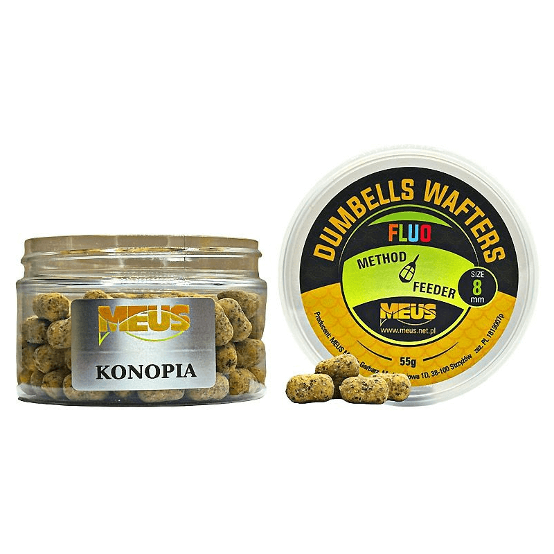Meus Dumbells Fluo Wafters 8mm Köder - Hanf