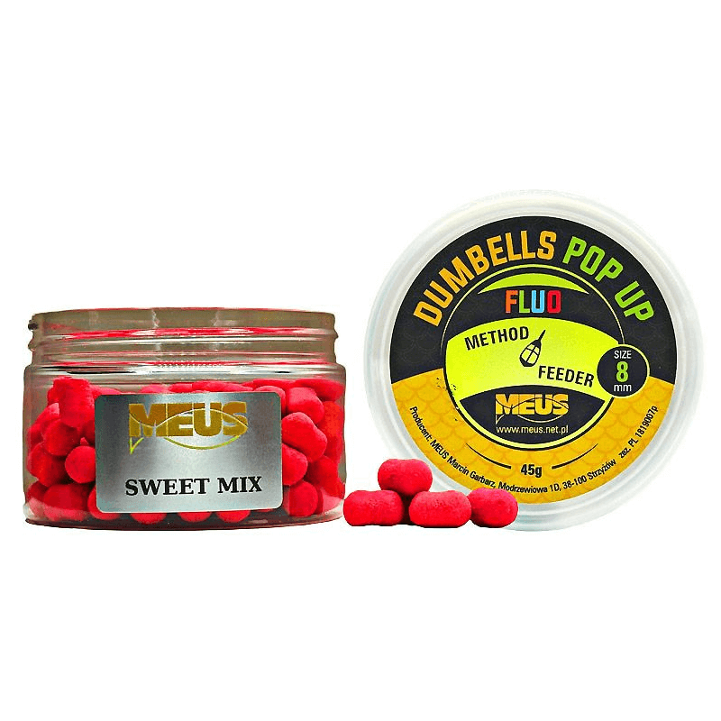 Meus Dumbells Fluo Pop Up Köder 8mm - Sweet Mix