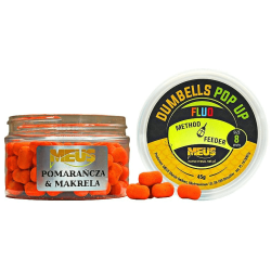 Meus Dumbells Fluo Pop Up Köder 8mm - Orange Makrele