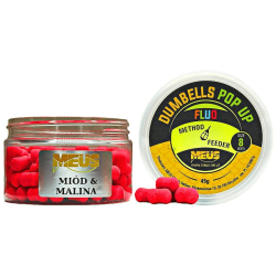 Meus Dumbells Fluo Pop Up Köder 8mm - Honig Himbeere