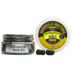 Przynęta Meus Dumbells Fluo Wafters 8mm - Czarna Małża Minis