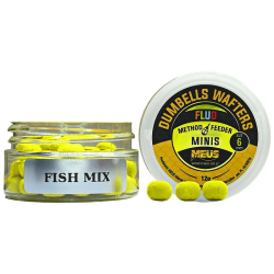 Köder Meus Dumbells Fluo Wafters 6mm - Fish Mix Minis