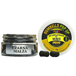 Návnada Meus Dumbells Fluo Pop Up 8mm - Černá Mušle Minis