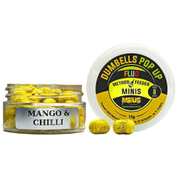 Przynęta Meus Dumbells Fluo Pop Up 8mm - Mango Chilli Minis