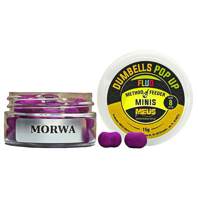 Przynęta Meus Dumbells Fluo Pop Up 8mm - Morwa Minis