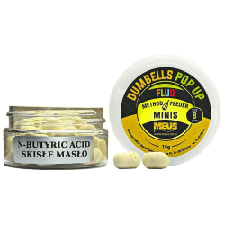 Meus Dumbells Fluo Pop Up Köder 8mm - Sauermilch MINIS