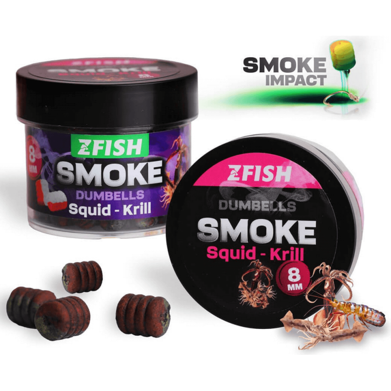 Dumbells Zfish Smoke Pop-up 8mm - Tintenfisch / Krill