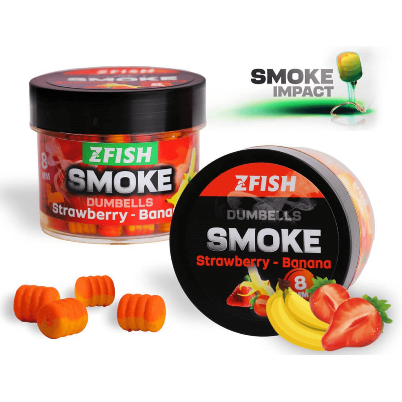 Dumbells Zfish Smoke Pop-up 8mm - Erdbeere / Banane