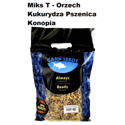 Návnadová směs Carp Seeds Miks T - Ořech/Kukuřice/Pšenice/Konopí 2kg