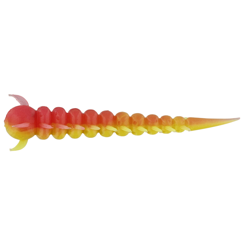 Westin Greedy Worm 5.5cm 8pc - Pink / Chartreuse