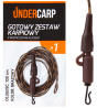 Zestaw karpiowy Undercarp z bezpiecznym klipsem brązowy 100 cm