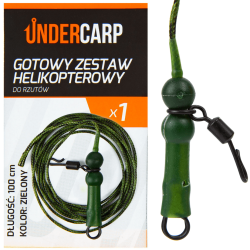 Zestaw karpiowy Undercarp Helikopterowy do rzutu Zielony 100 cm