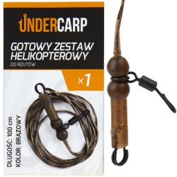 Karpfen-Set Undercarp Helikopter Wurf Braun 100 cm