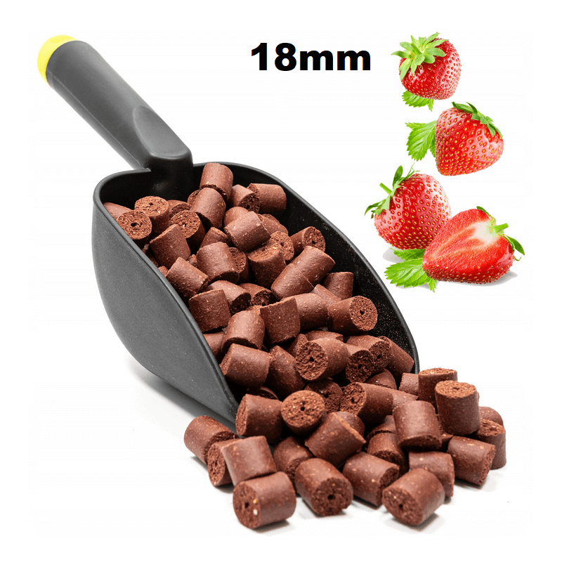Pellet krmný Harison 18mm Jahoda 1kg na váhu