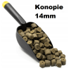 Pellet pro návnady Harison 14mm Konopí 1kg na váhu
