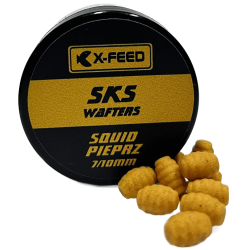 Köder X-Feed Wafters 7/10mm SKS - Squid / Pfeffer
