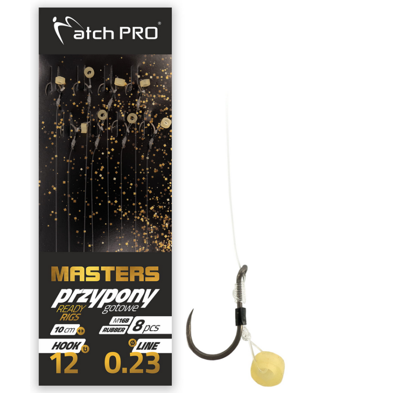 MatchPro Masters Method Rig mit Gummiband M16B Nr. 10 10cm - Barbless