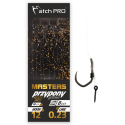 Przypony do Metody MatchPro Masters z igłą M19B nr8 10cm - Bezzadziorowe
