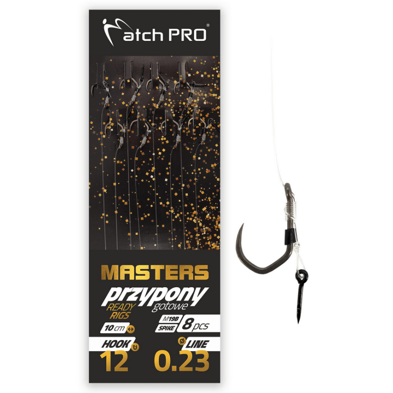 Návazce pro Method MatchPro Masters s jehlou M19B č.6 10cm - Bez protihrotu