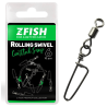 Krętlik z Agrafką ZFish Rolling Swivel with Coastlock Snap 6