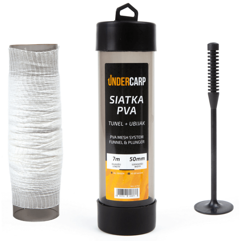 Pva Netz Karpfen Tunnel+Stopfer 50mm 7m