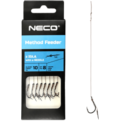 Neco Method Leader Geflochten 10cm mit Nadel 6 - mit Widerhaken