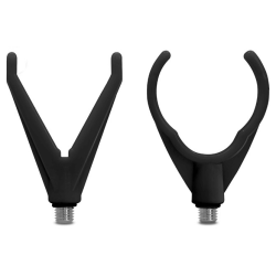 Delphin HoldSet U+V rod butt rest 2pc Black