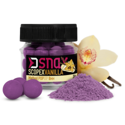 Delphin D-Snax Feeder Pop-up Balls 12mm - Scopex / Vanilla