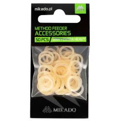 Mikado Natural Latex Bait Bands 5mm pack.50pcs