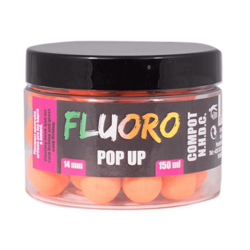 Kulki pływające LK Baits fluo Pop up - Compot NHDC 14mm 150ml
