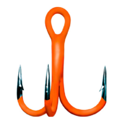 Gurza Round Treble ST-36 UV Orange 12 3 Stück Haken
