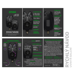 Zestaw sygnalizatorów brań ZFish ZX8 Pro 3+1